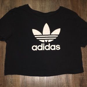 Adidas crop t-shirt!